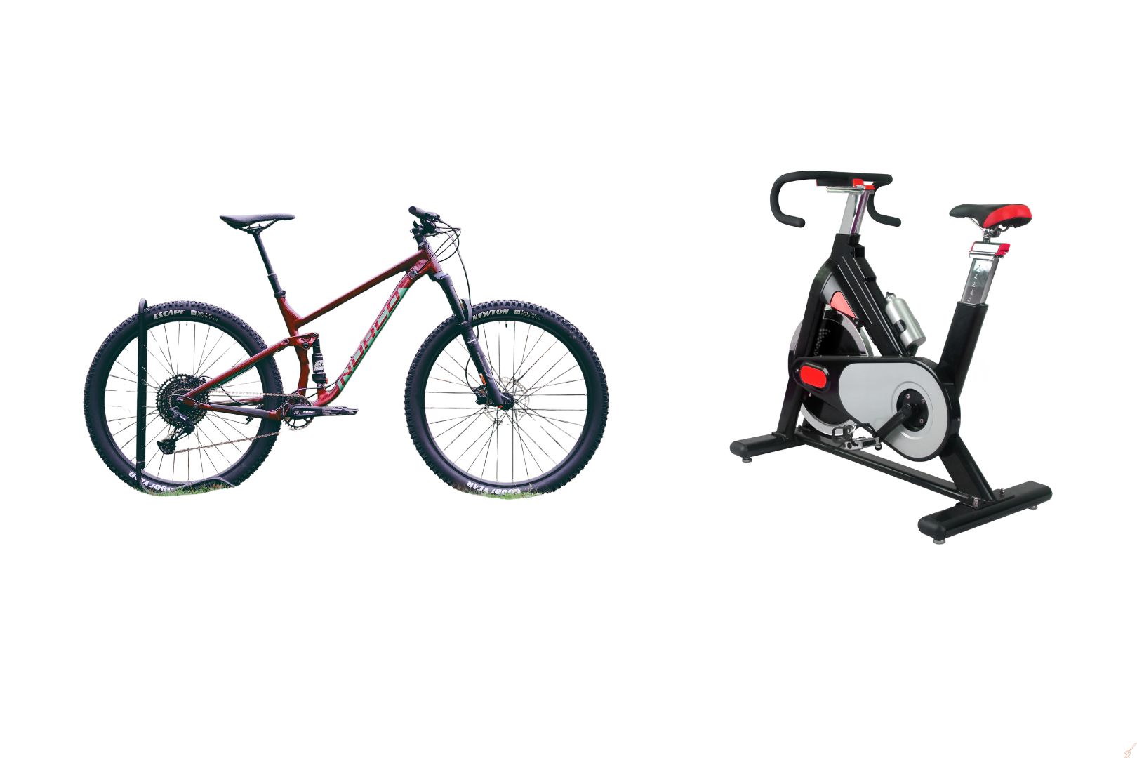 Bicicleta ergometrica ou tradicional